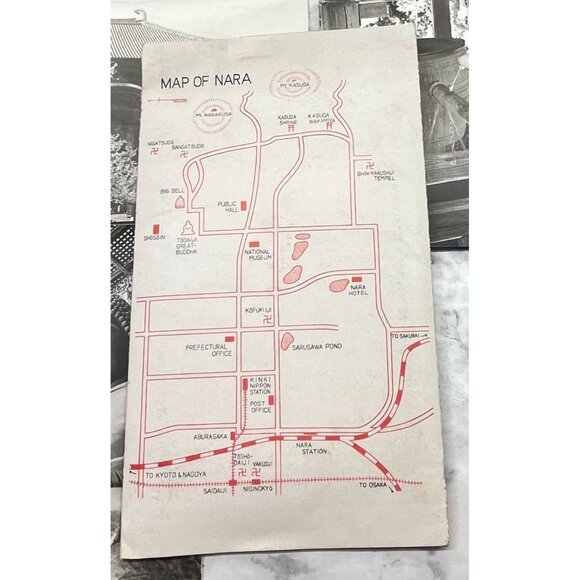 Nara-Park Japan RPPC Postcard Vintage Set of 9 Travel Souvenir Photos 1940s - Picture 3 of 16